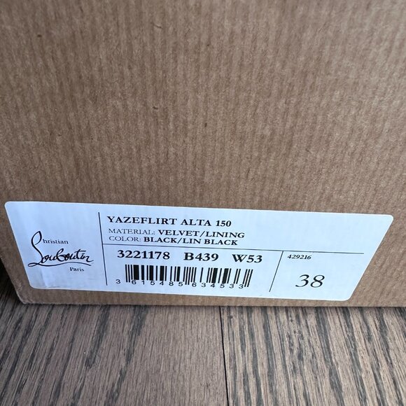 Christian Louboutin Yazeflirt Alta Sandals w/Stiletto Heel - Limited Edition 055 - Picture 10 of 13